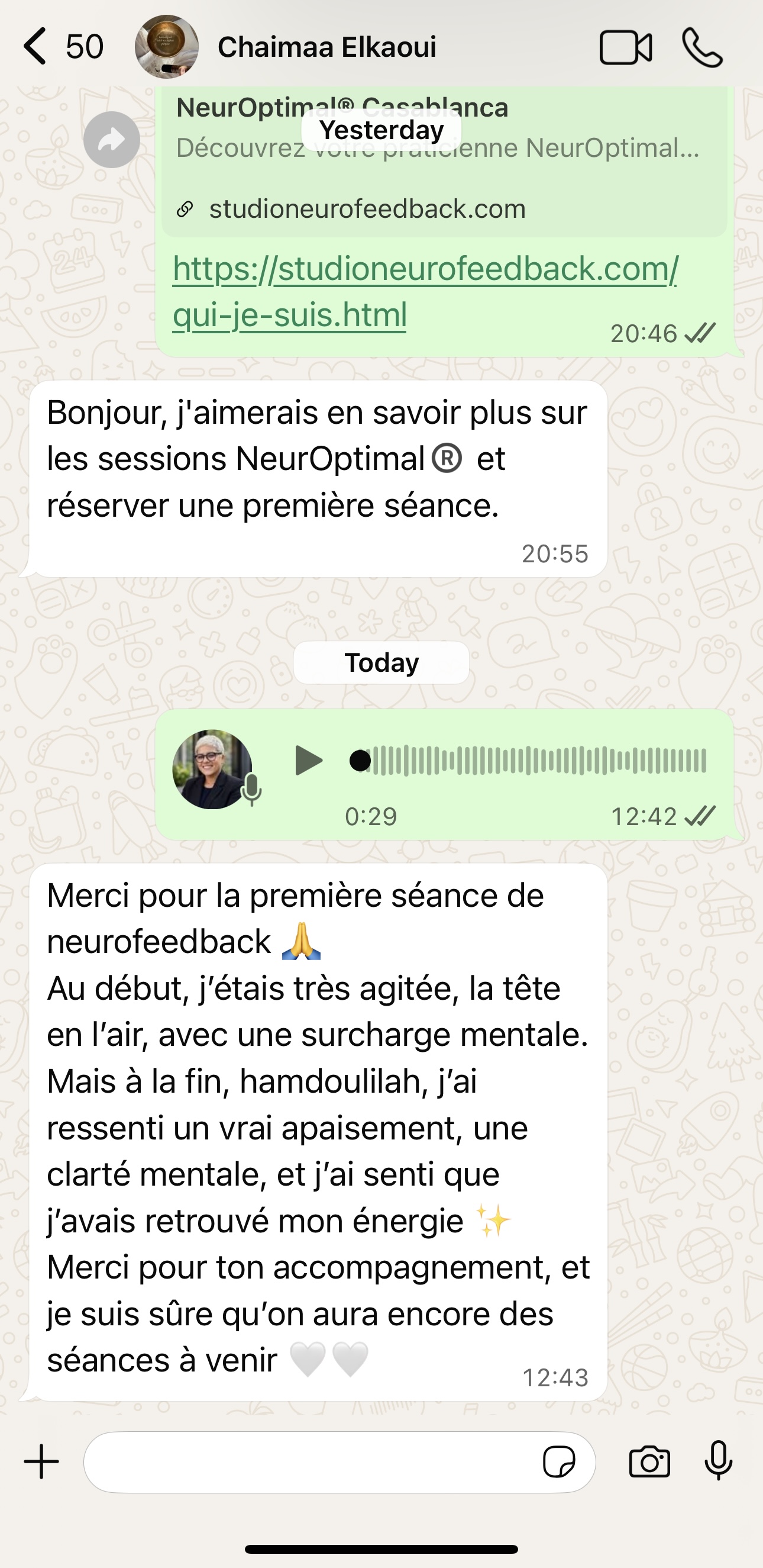 Témoignage WhatsApp 2