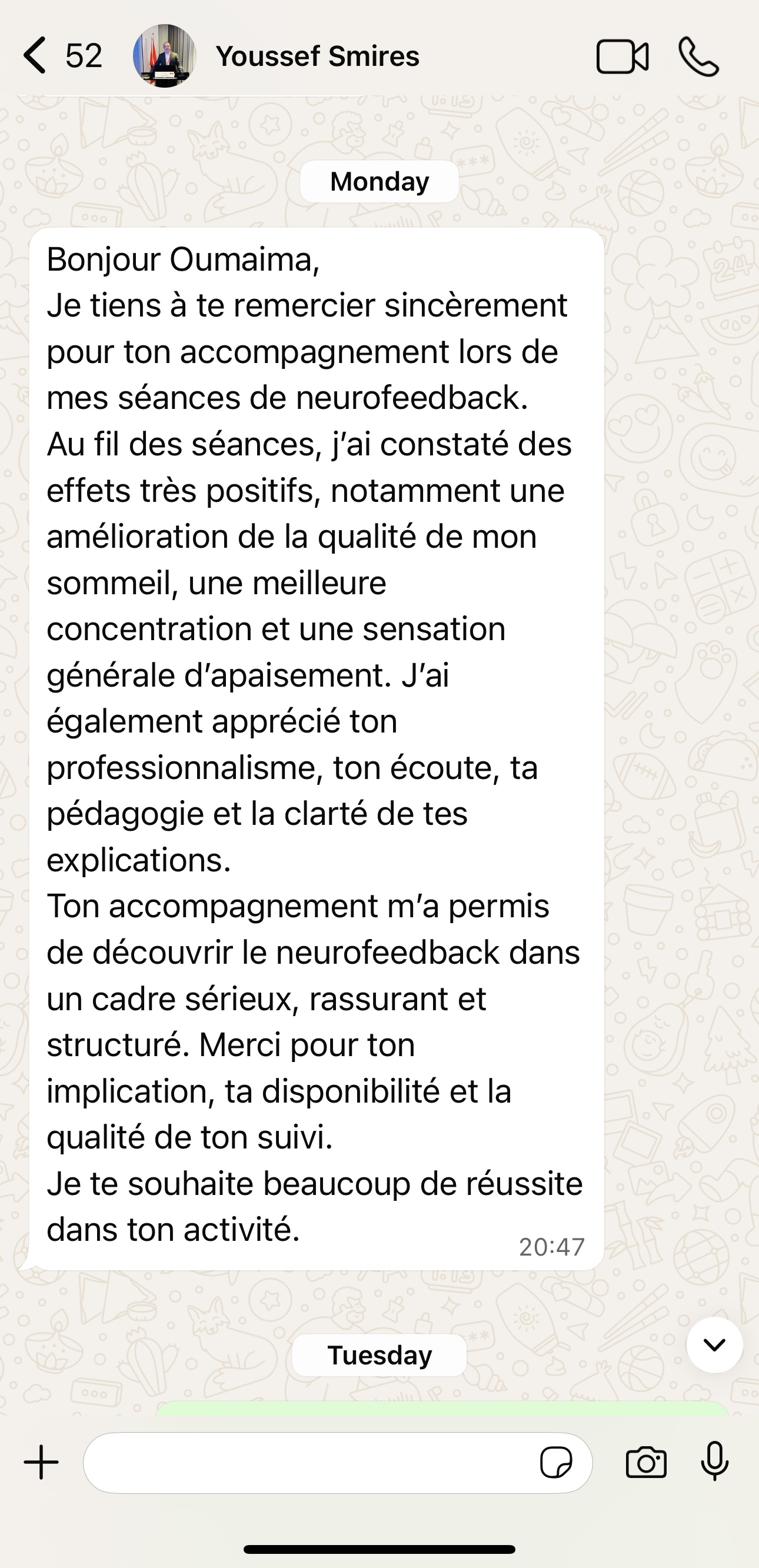 Témoignage WhatsApp 3
